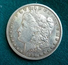 1896 S  Morgan Silver Dollar SAN FRANCISCO MINT VF EF SEE