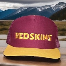 Vintage New Era Washington Redskins Pro Design Mesh Adjustable Snapback Hat USA