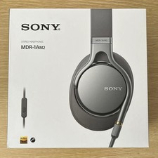Sony MDR-1AM2 Hi-Res Wired Headphones Silver High-Fidelity Stereo From Japan