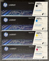 4 Original Hp Laserjet Toner 207A / W2210A W2211A W2212A W2213A Ovp Rechnung