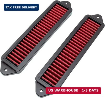 2Pcs Red Cabin Air Cowl Filter Compatible With BMW E chassis E90 E91 E92 E93 E82