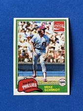 1981 Topps Coca-Cola Philadelphia Phillies #9 Mike Schmidt Baseball Card