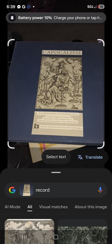 "L'Apocalisse di Giovanni l'Evangelista"a rare vinyl record set . (catalog numbe