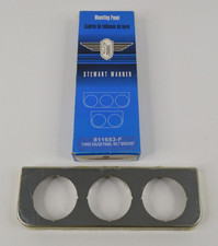 Steward Warner 3-pod Gauge Panel W Light Brackets 811653-f New In Box Steward Warner 3-pod Gauge Panel W Light Brackets 811653-f New In Box