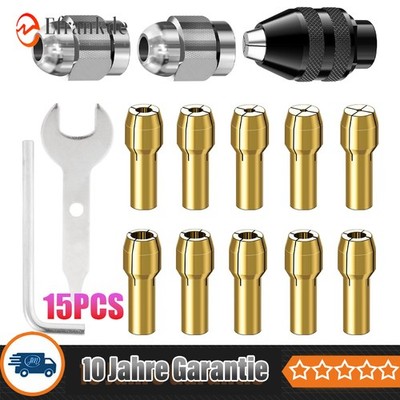 15 Stück Schnellspann Bohrfutter Set Für Dremel 4000 3000 300 200 100 8200 DE