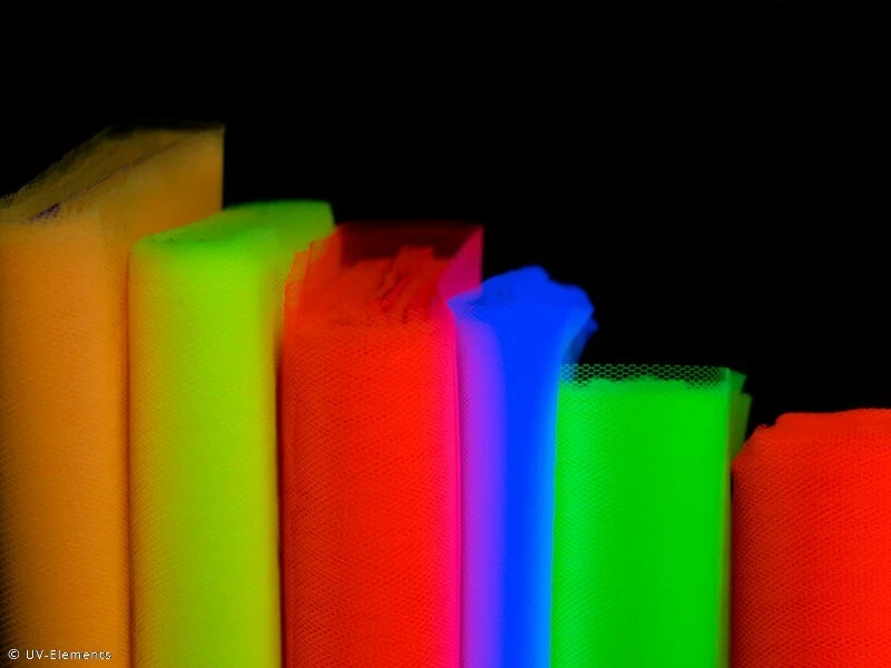 Neontüll 1m (2,99€/m) Stoff Wolle Deko UV Tüll Gage Kostüm