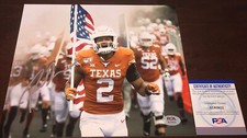 Roschon Johnson Texas Longhorns Signed Autographed 8x10 Photo PSA A