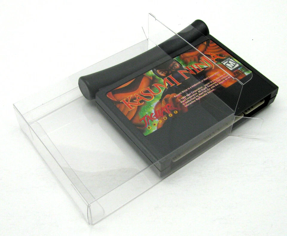 10x FUNDA CAJA PROTECTORA DE PLÁSTICO TRANSPARENTE PARA CARTUCHOS DE JUEGO ATARI JAGUAR Foto 3 de 4