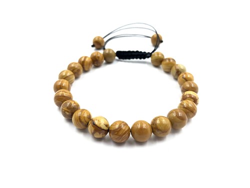 Thread Bracelet 8 mm Beaded Gemstone Adjustable Bracelet 7.5 Inches TB - 第 65/123 張圖片