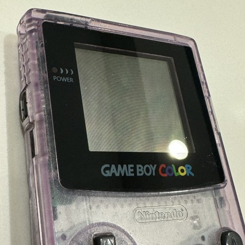 Nintendo Game Boy Color CGB-001 Clear Atomic Purple OEM Console VGC TESTED - Picture 3 of 18