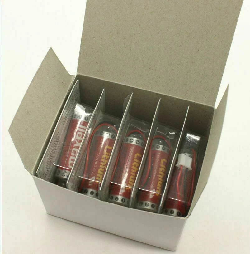 10 Pcs MAXELL ER6C AA F2-40BL 3.6V 1800mAh Battery for Mitsubishi FX PLC w/Plug - Image 2 of 4