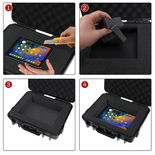 Waterproof Protective Hard Carry Flight Case Camera Equipment Storage Secure Box - Picture 8 of 10