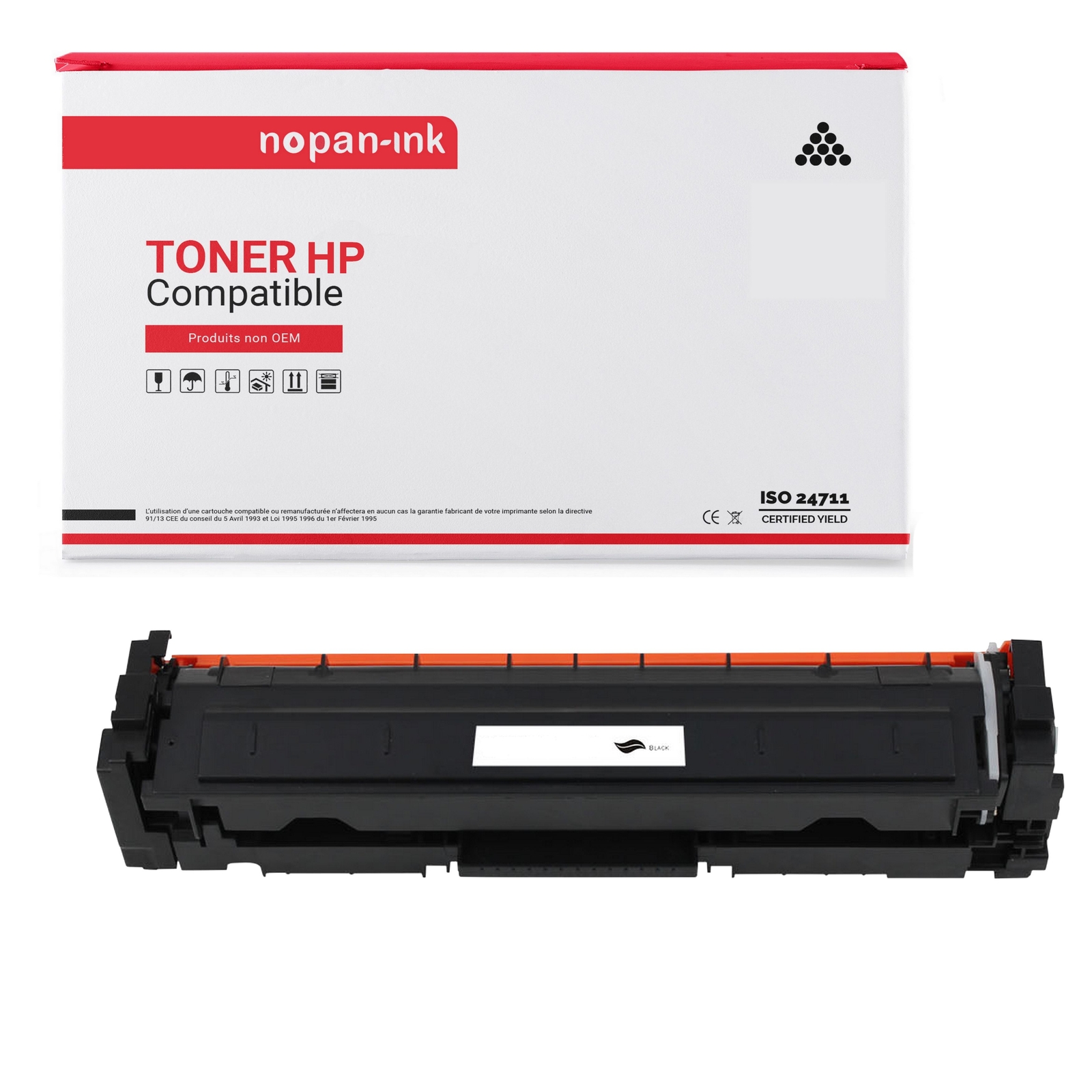 Toner CF410A noir haute précision compatible HP pour texte net