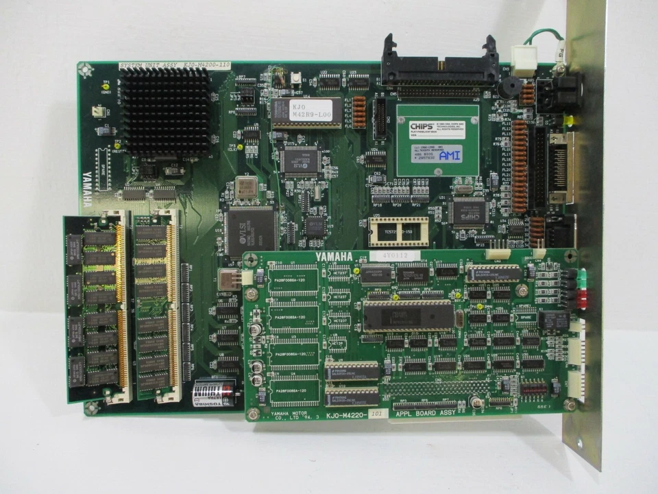 Tarjeta de placa de sistema PLC KJ0-M4210-110 KJ0-M4200 con KJ0-M4220-101 Yamaha Motor KJ0-M4220-101 Foto 4 de 4