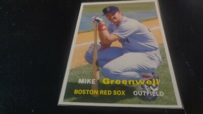 1990 Pocket Price Guide Card #15 Mike Greenwell - Boston Red Sox - EX-MT