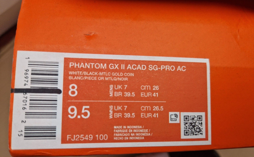 Nike Phantom GX 2 Sg-Pro AC Fußballschuhe Neu ohne Stollen Gr. UK 7 - Bild 5 von 5