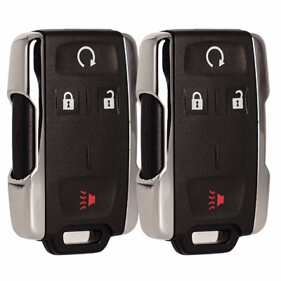 Telecomando Chiave Per GMC Sierra 1500/2500HD/3500HD 2015-2019 | 4 Pulsanti, Avviamento A Distanza | Nero