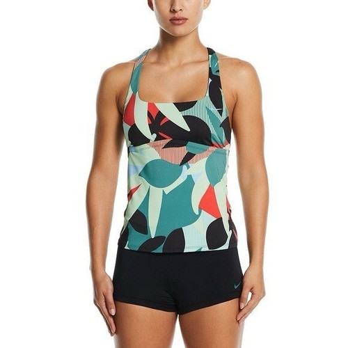 Tankini da bagno Nike floreale giungla collo quadrato taglia XL - Foto 2 di 16