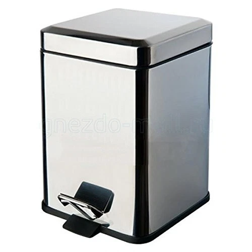 Zahari Home Cestino Per La Spazzatura Modern Line – Design Occidentale In Resina Per Bagno – Eleganza 22,9 X 15,2 X 24,1 Cm - 3