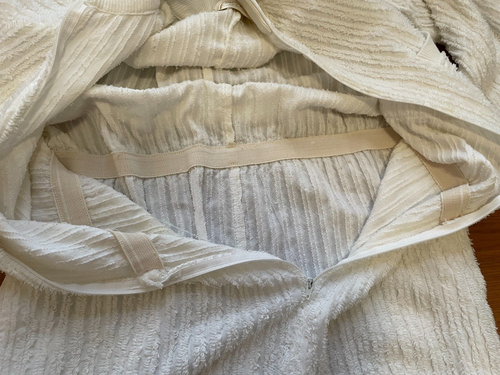 Vintage Leisure Life Chenille One Piece Jumpsuit Unique/Rare, White & Fluffy USA - Picture 6 of 8