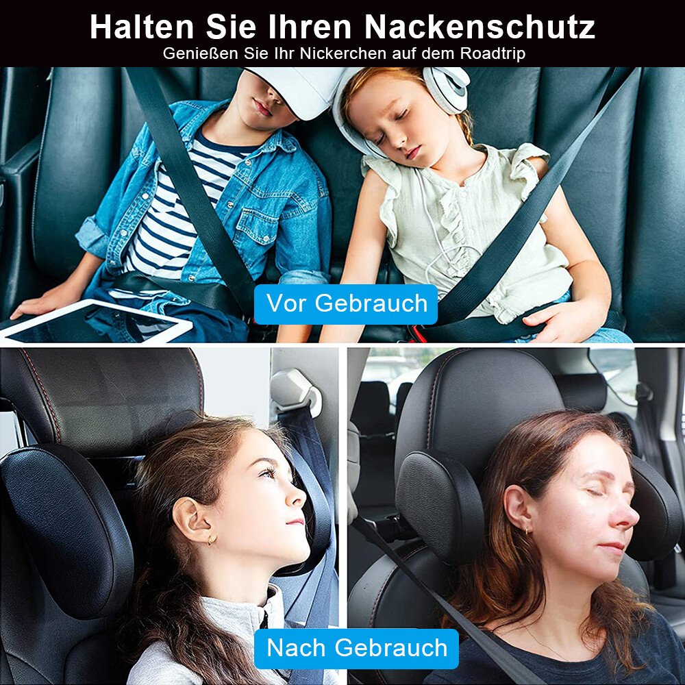 Cuscino poggiatesta auto per adulti e bambini foto 4