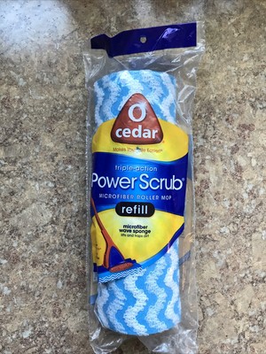 o cedar microfiber power scrub roller mop refill