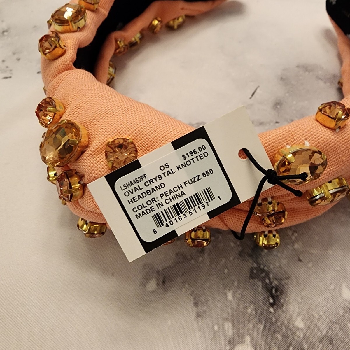 NWT $195 Lele Sadoughi Mixed Oval Crystal Woven Knotted  display picture 2