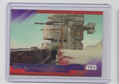 Star Wars The Last Jedi Ser.1 Purple Parallel Trading Card #91 Surface of Crait