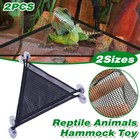 2x Reptile Hammock for Bearded Dragon Lizard Snakes Small Large Black Habitat AU