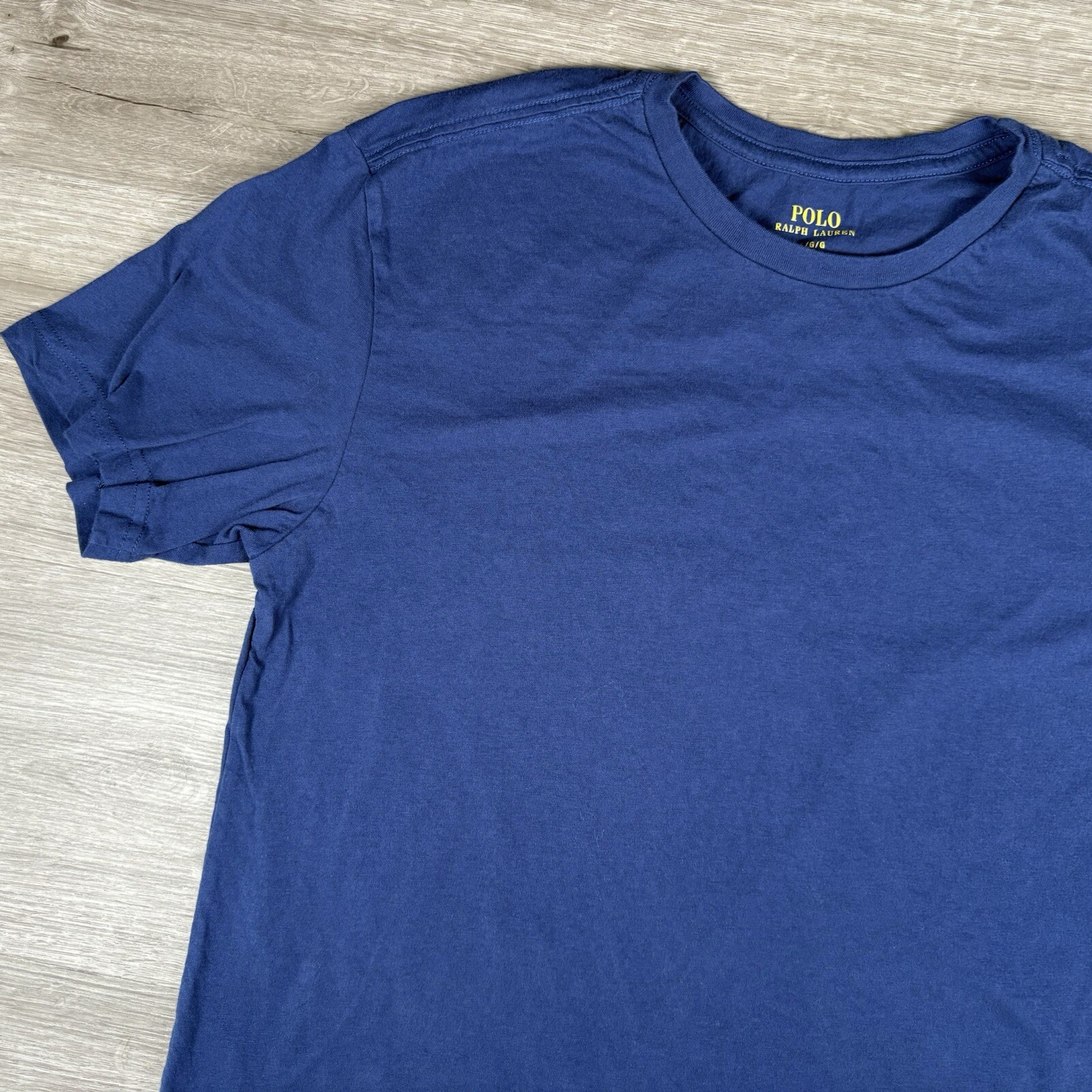 Polo Ralph Lauren uomo taglia grande camicia blu manica corta pullover logo pony