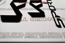 SET OF 3: Front + Rear Plastic Overlay Emblem + Sportage Letters in Matte Black