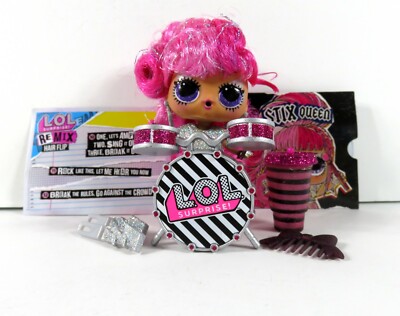 LOL Surprise Dolls Re Mix Hair Flip Stix Queen Opened | eBay