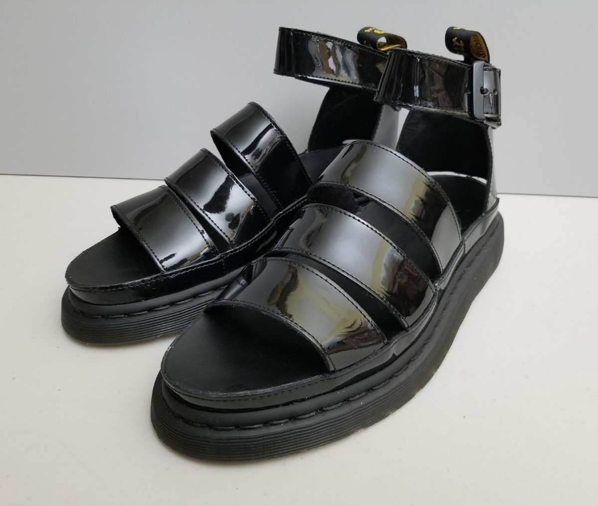Doc Martens Clarissa II Black Patent Leather Strappy Women's Doc Martens Clarissa II Black Patent Leather Strappy Women's