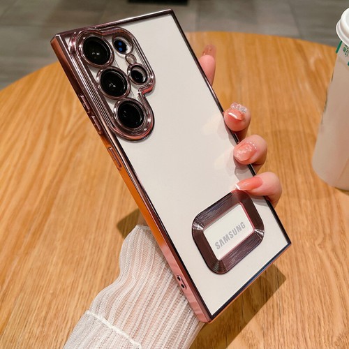 Plating Clear Phone Case For Samsung Galaxy S24 Ultra S23 S22 S20 FE A54 Cover - Zdjęcie 18 z 21