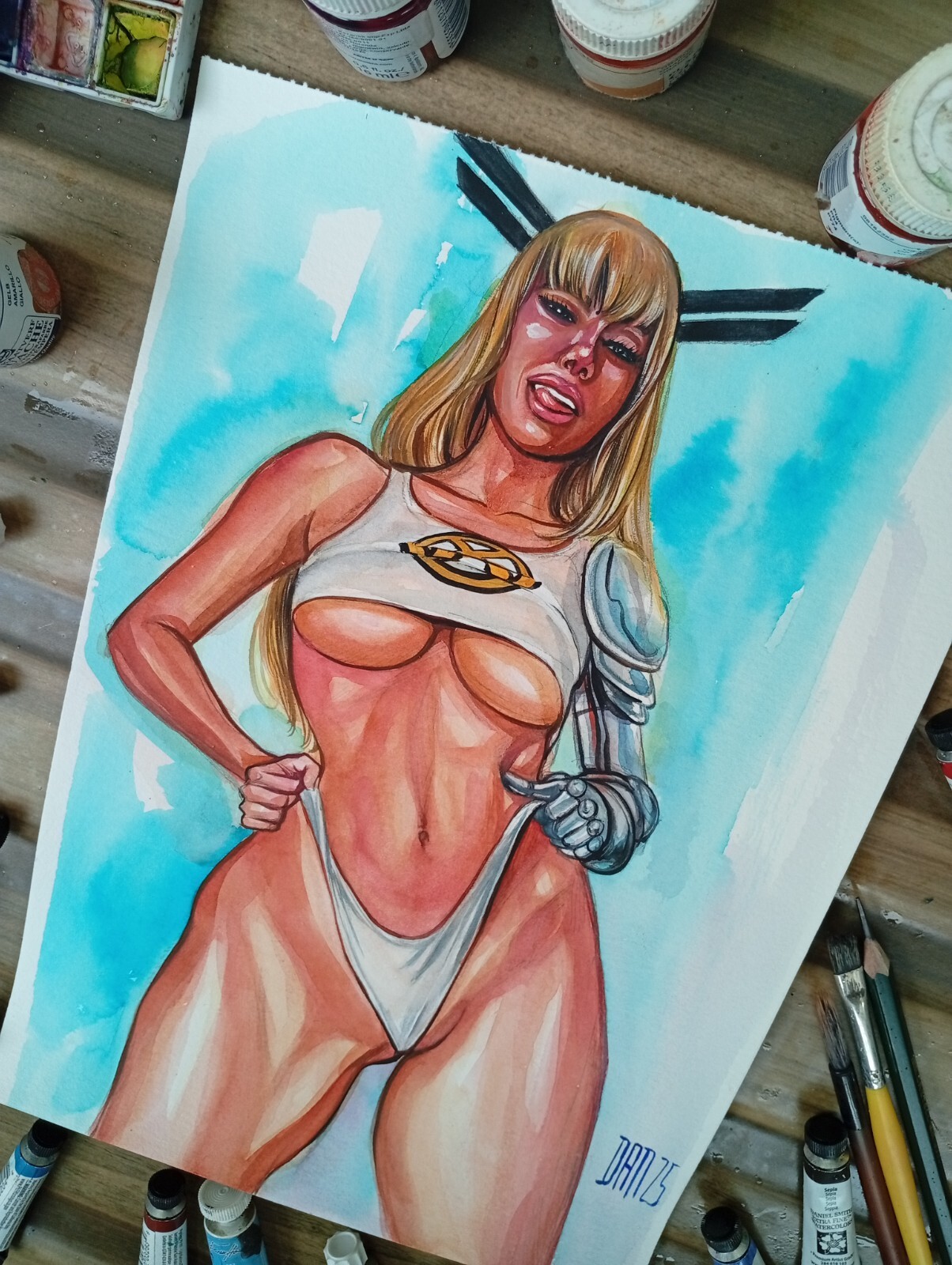 Magik 09x12 original comic art by Dan Wade from TramaStudio