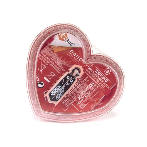 Hexbug Nano Valentine Pink Heart Case Love Bug