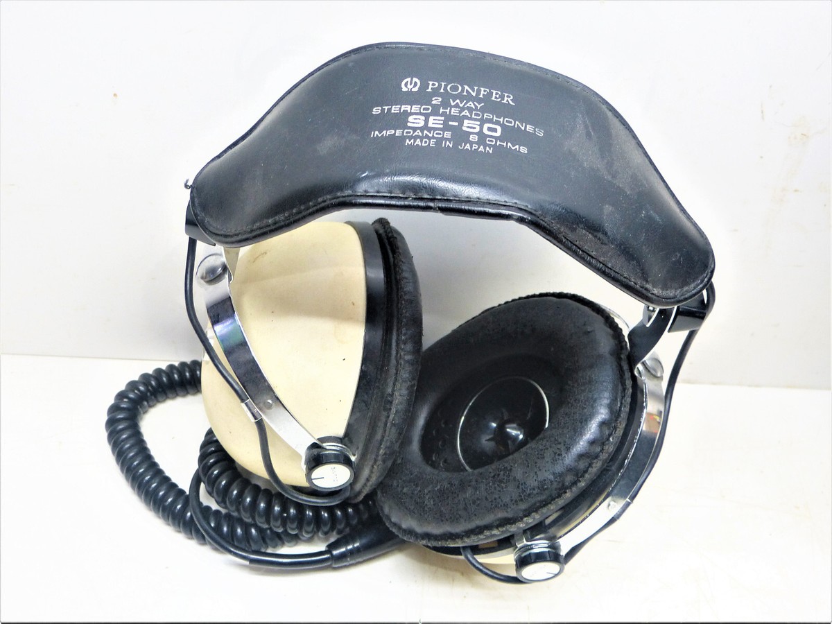 1970s Vintage Pioneer SE-20A Stereo Headphones Untested INV16399