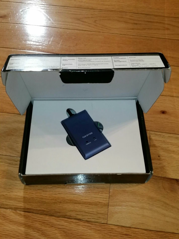 TRENDnet TU2-ET100 USB to 10/100 MBPS Ethernet Adapter Blue ✅ 4.A5 - Image 2 of 4