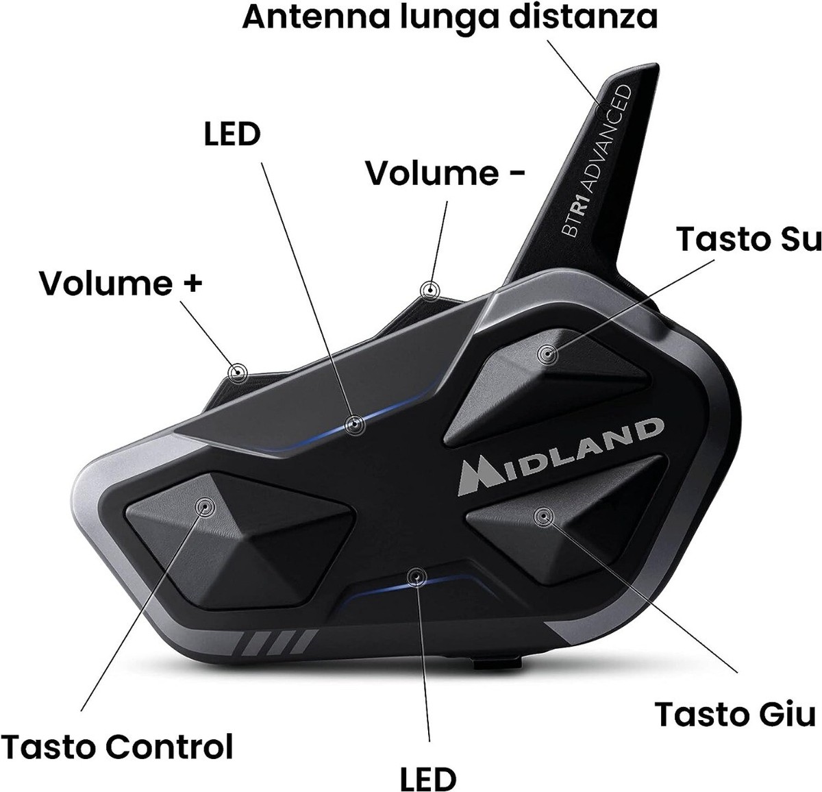 MIDLAND BTR1 ADVANCED インカム Amazon.com: Midland BTR1 Advanced Motorcycle Bluetooth