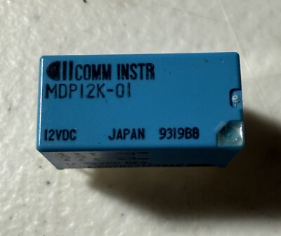 MDP12K-01, DIP Relay 12VDC coil, .5A 60VDC/120VAC contacts COMM INSTR. NOS