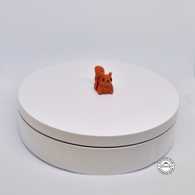Articulating Baby Squirrel Figurine - 3D Printed Woodland Gift for Collectors