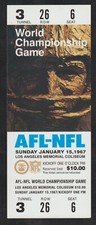 1967 AFL-NFL World Championship Game Replica Ticket Super Bowl I Rare Version