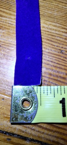 Royal Blue Velvet Ribbon Flocked Velvet Blue 25 yds. x 1/2"w - Picture 3 of 16