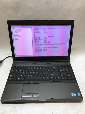 Dell Precision M4600 15'' Laptop i7-2820QM 2.3GHz 4GB RAM NO HDD For Parts - - DW