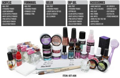 2019NEW!! Mia secret ACADEMIC KIT (Acrylic,Formagel,Gelux,Dipping Gel) (Kit-A08)