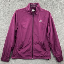 Vintage Nike Jacket Womens Large Purple Windrunner Windbreaker Full Zip VTG Y2K