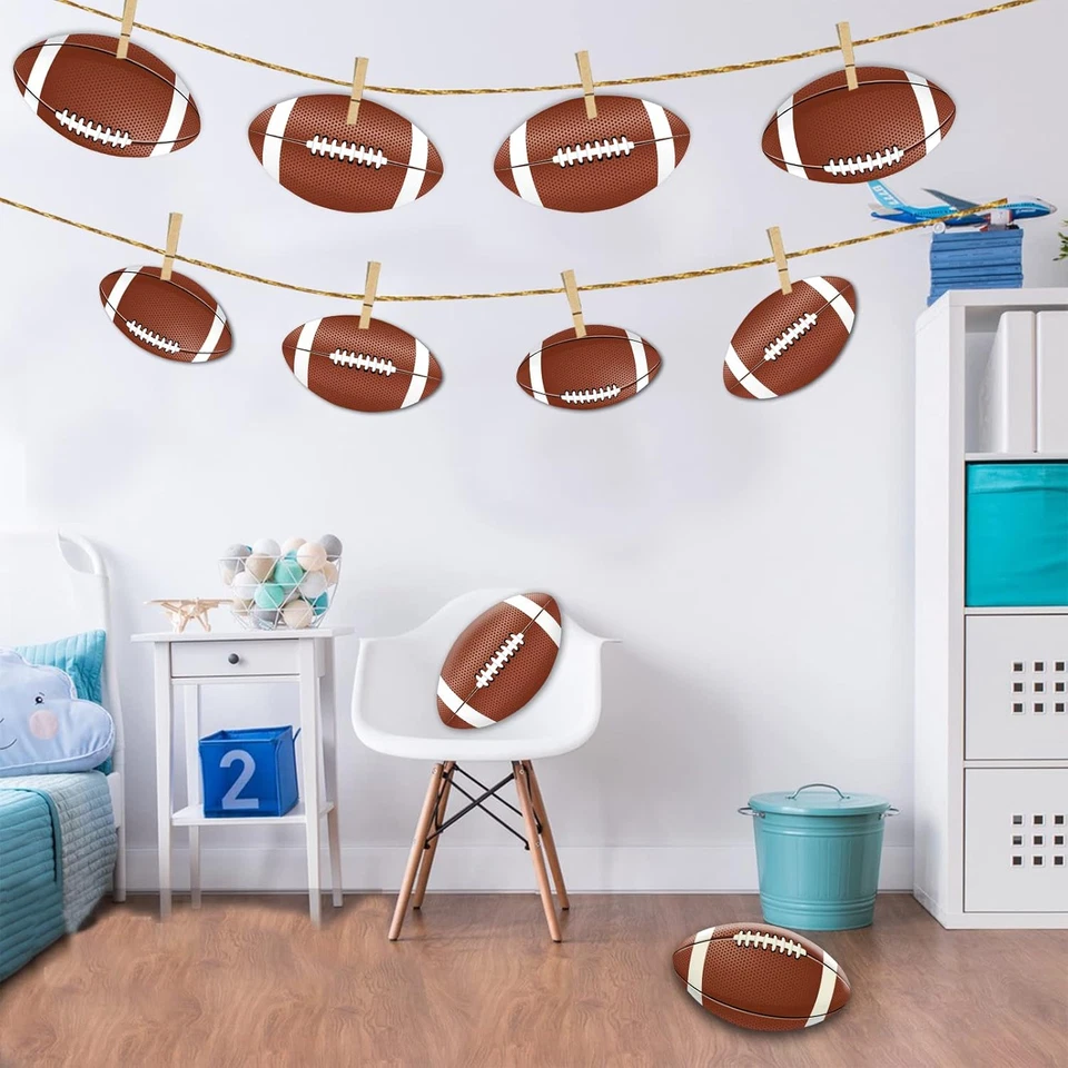 Football Party Cutout 22 Pack Football Bulletin Poster Board Classroom Decoratio - Изображение 2 из 4