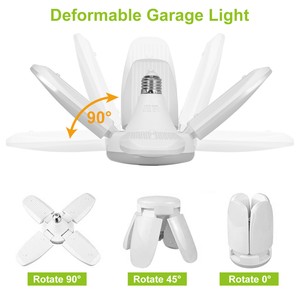 LED Garage Shop Work Light Home Ceiling Fixture Deformable Lamp 5400LM 60W LED Garage Shop Work Light Home Ceiling Fixture Deformable Lamp 5400LM 60W