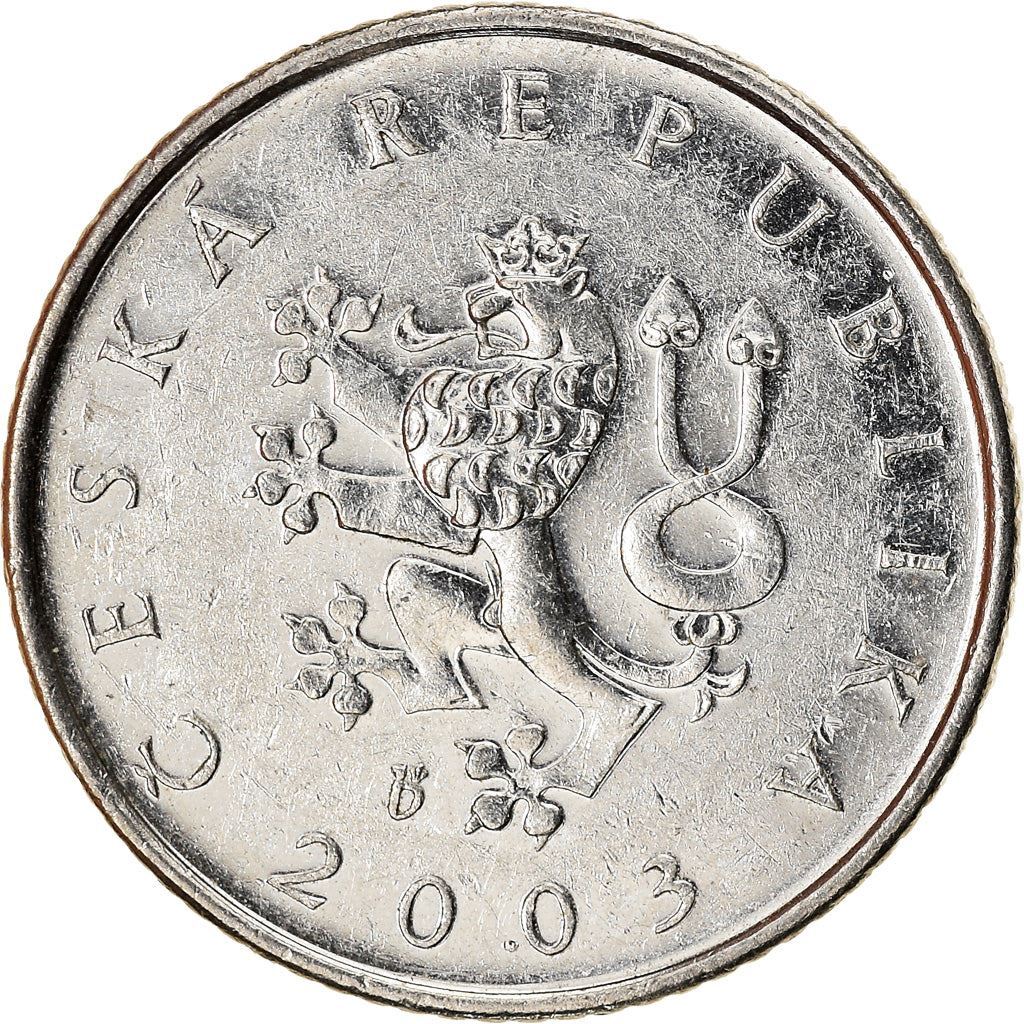 Czech Coin Czech Republic 1 Koruna | Lion | Saint Wenceslas crown
