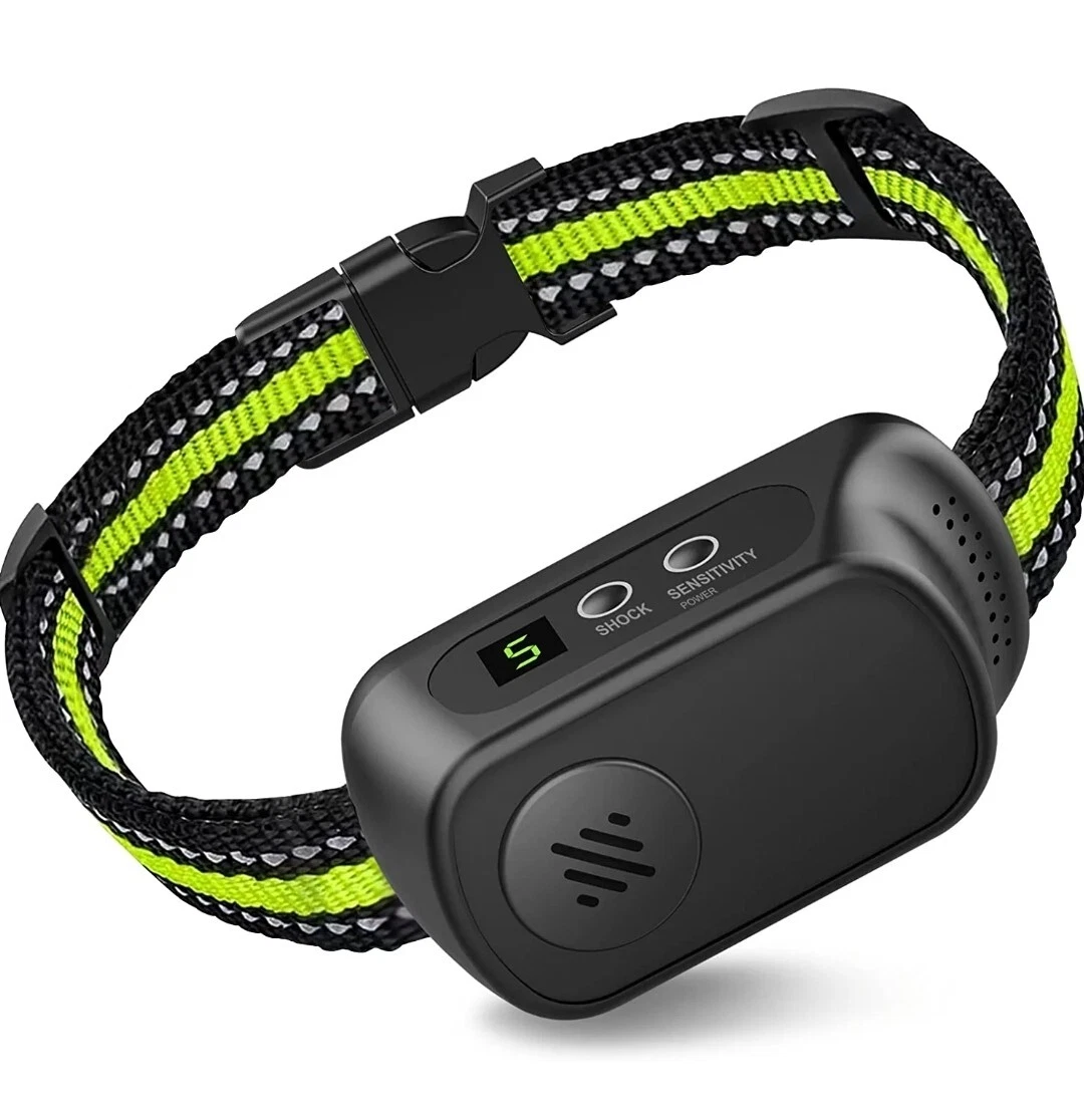 Rechargeable Dog Bark Collar with Beep Vibration and Shock Anti